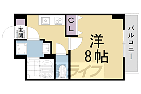 京都府京都市上京区大宮通下立売上る浮田町（賃貸マンション1K・4階・25.81㎡） その2