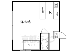 ロイヤルハイツアオキ ワンルームの間取図画像