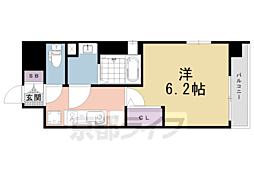 京都市南区吉祥院西ノ庄西浦町マンション 1Kの間取図画像