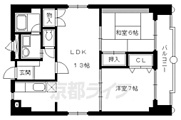 第1正美堂ビル 7階2LDKの間取り