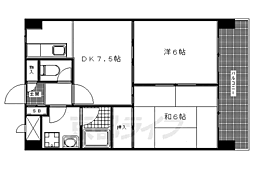 コンソナンス西紀 2DKの間取図画像