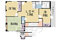 (株)U-MAX 3LDKの間取図画像