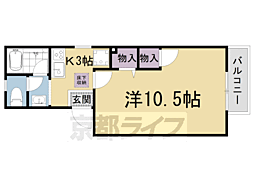 ローズハイツ 1Kの間取図画像