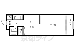 ヴィラビアンカ 1DKの間取図画像