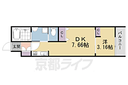 グリーンガーデン 1DKの間取図画像