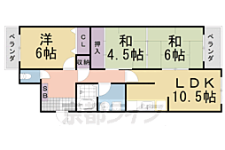 ヴェルデ三番館 3LDKの間取図画像