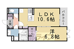 カシェ・ネロ吉祥 1LDKの間取図画像