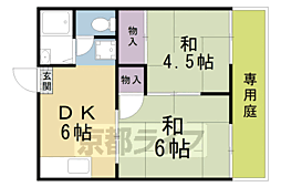 ロイヤルハイツ芝 2LDKの間取図画像