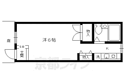 はしば荘 1Kの間取図画像