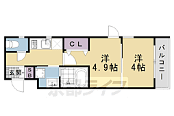 MJC京都EsTRUTH 2Kの間取図画像