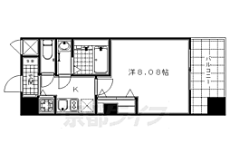 RESIDIA京都駅前 1Kの間取図画像
