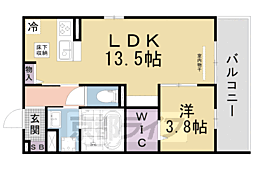 アドラブール 1LDKの間取図画像