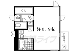 グレースコート 1Kの間取図画像