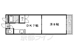 サンリット水谷 1DKの間取図画像