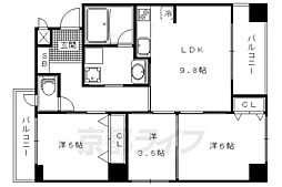 ラティス東野 3LDKの間取図画像