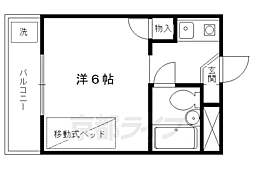 ロイヤルハウス高野 1Kの間取図画像
