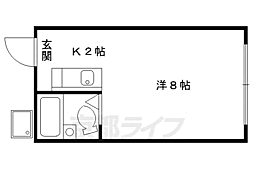 コーポヒトミ 1Kの間取図画像