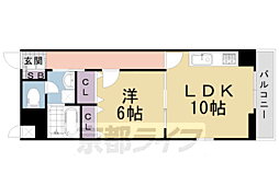 エスポワール2 1LDKの間取図画像