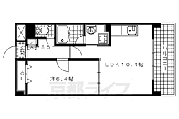 コージーコート 1LDKの間取図画像
