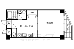 ポピットハイム 1DKの間取図画像