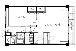 グレースナカミヤ 1LDKの間取図画像