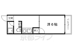ジョリー岡崎 1Kの間取図画像