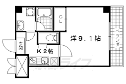 ヴィエラ 1Kの間取図画像