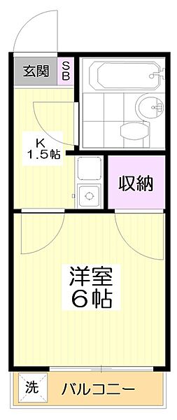 東京都中野区南台５丁目(賃貸アパート1K・2階・18.00㎡)の写真 その2