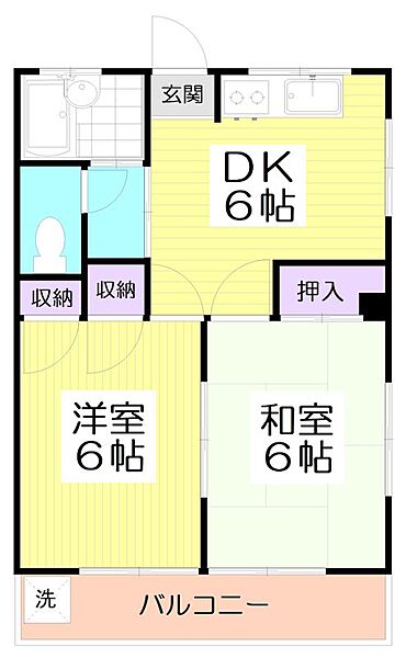 東京都杉並区大宮１丁目(賃貸マンション2DK・1階・38.00㎡)の写真 その2