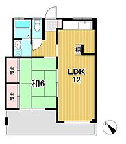 常陽ハイツ 204 ｜ 茨城県日立市平和町１丁目（賃貸マンション1LDK・2階・42.12㎡） その2