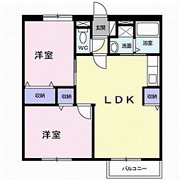 間取図画像 2LDK