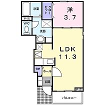 シエスタ 105 ｜ 茨城県日立市金沢町１丁目（賃貸アパート1LDK・1階・37.13㎡） その2