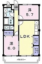 ニューマリッチ鈴木 201 ｜ 茨城県日立市大沼町３丁目（賃貸マンション2LDK・2階・55.84㎡） その2