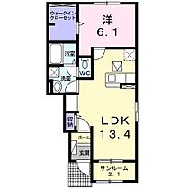 ラフレシ－ル　I 102 ｜ 茨城県常陸太田市上河合町（賃貸アパート1LDK・1階・50.94㎡） その2