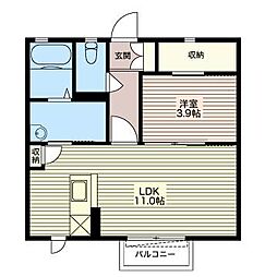 間取図画像 1LDK