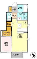 間取図画像 1LDK