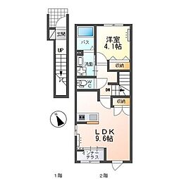 エムケービーIII(MKB-III) 1LDKの間取図画像
