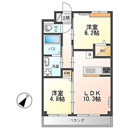 間取図画像 2LDK