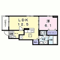 ネロ 1LDKの間取図画像