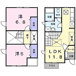 マイネS1 2LDKの間取図画像
