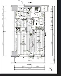メインステージ北千住7 1LDKの間取図画像