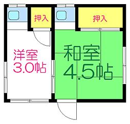 コスモス荘 1階/-
