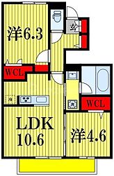 間取図画像 2LDK