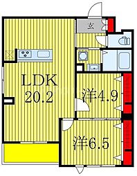 間取図画像 2LDK