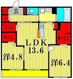 間取図画像 2LDK