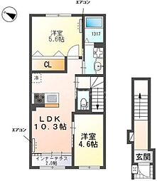 間取図画像 2LDK