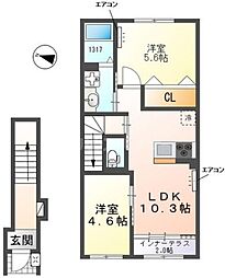 間取図画像 2LDK