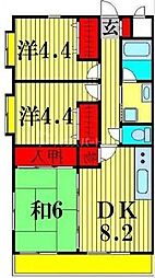 間取図画像 3DK
