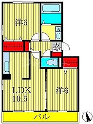 間取図画像 2LDK