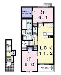間取図画像 2LDK